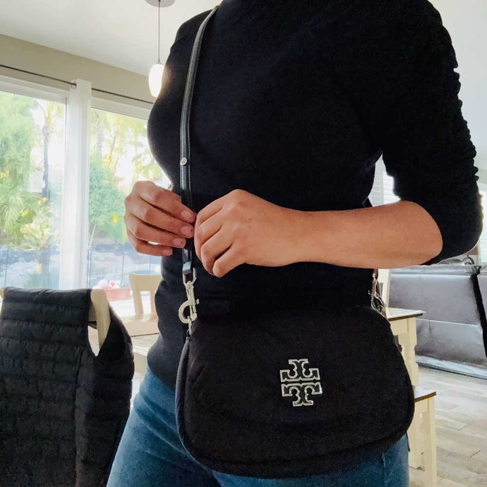 New Tory Burch Britten puff crossbody in black & matching cardholder - Picture 11 of 11